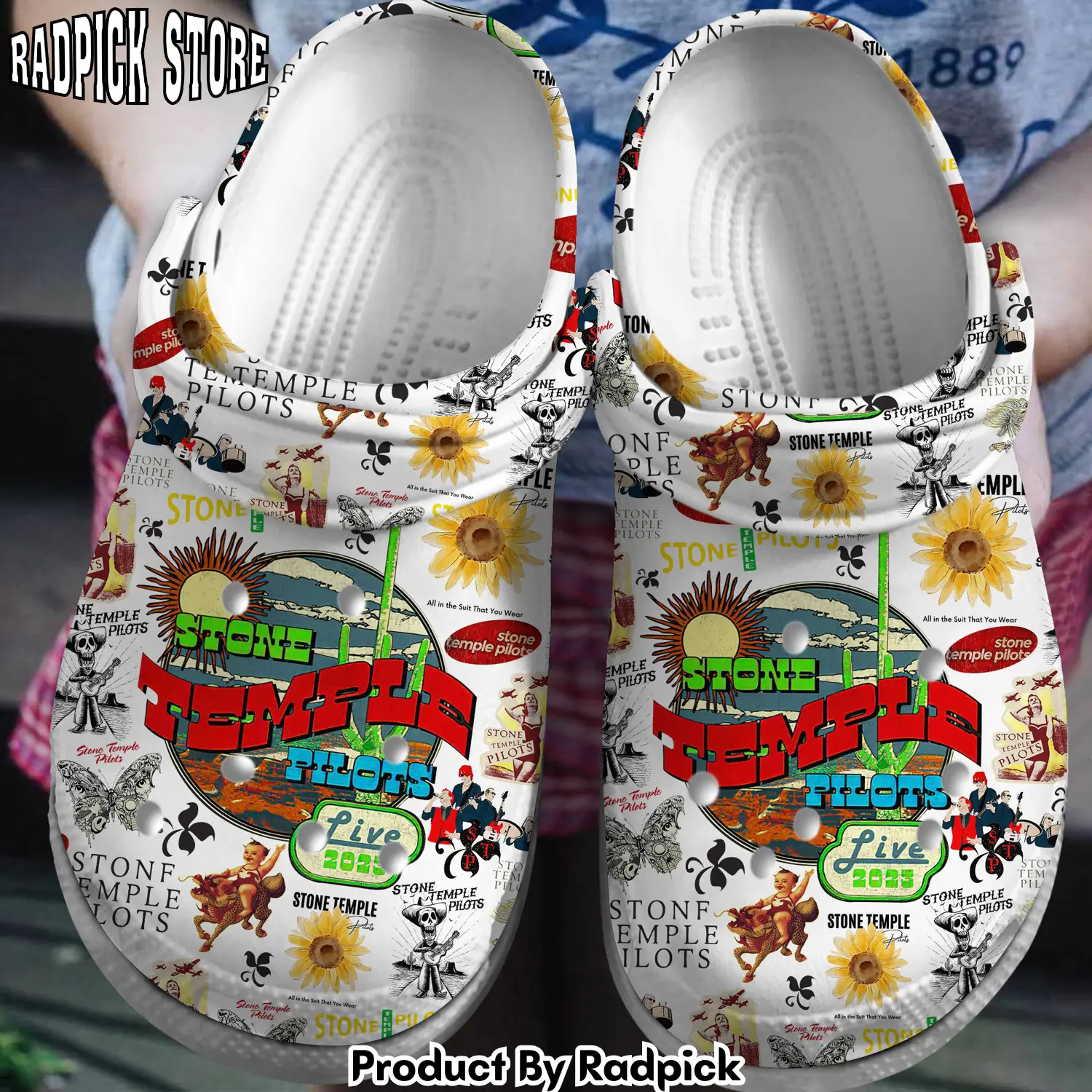 Radpick stone temple pilots music crocss crocband clogs shoes comfortable for men women and kids footwearelite exclusive rp6521132